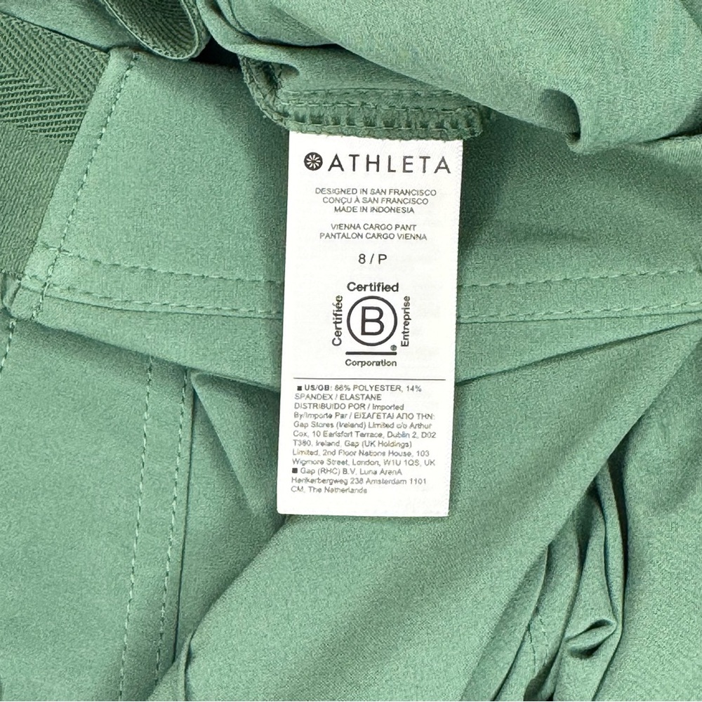 Athleta Venice High Rise Wide Leg Cargo Pants Green Size 8 - Picture 12 of 12